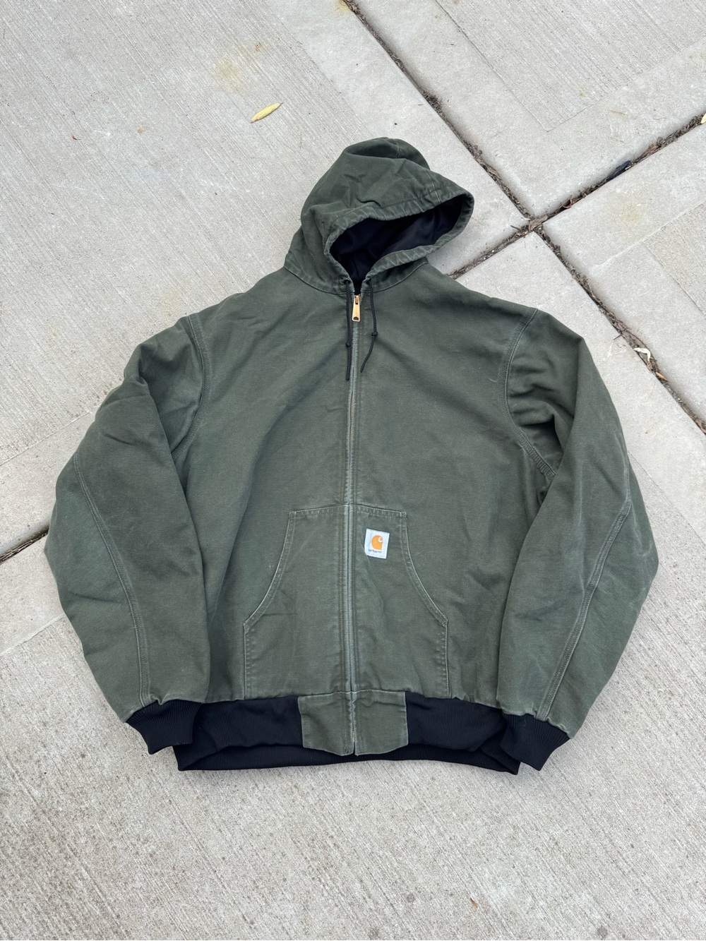 Vintage Carhartt Faded Green Carhartt J03 GRN Active Jacket Size 2XLT